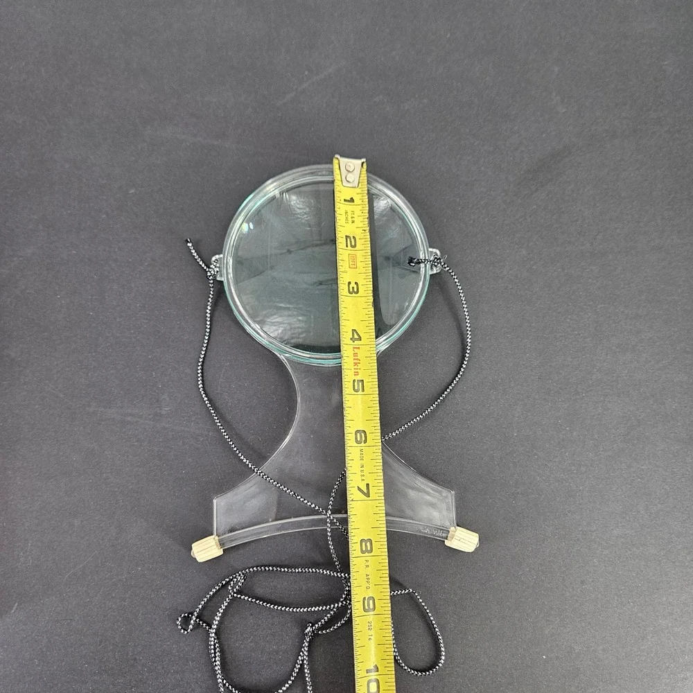 Vintage Neck Magnifier Hands Free Reading Sewing Crafting Tool Aid w Box Japan